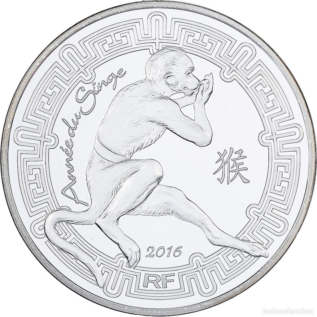 Monedas antiguas de Europa: [#1507747] Francia, 10 Euro, Ann&eacute;e du Singe, Prueba, 2016, MDP, Plata, FDC