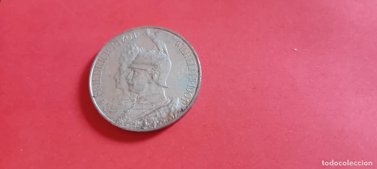 Monedas antiguas de Europa: PRUSIA 5 MARCOS 1901, 200 A&Ntilde;OS REINO
