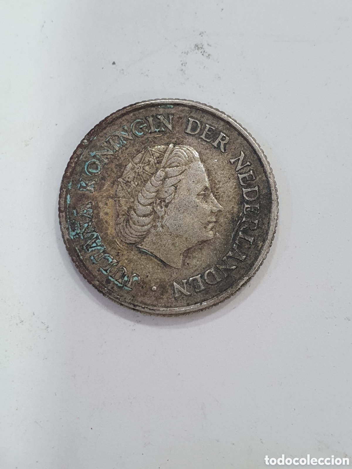 Alte M&uuml;nzen aus Europa: &frac14; de Gulden. Plata. Antillas Holandesas. 1960. (L46)