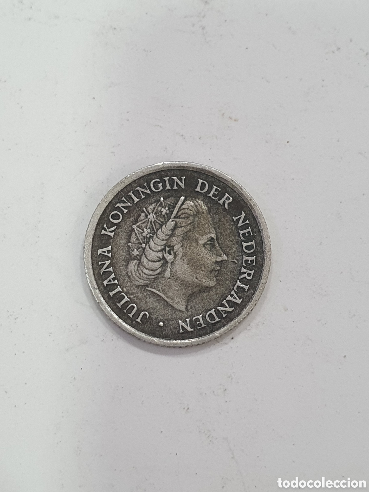 Monedas antiguas de Europa: &sup1;/10 de Gulden. Plata. 1959. Antillas Holandesas. (L46)