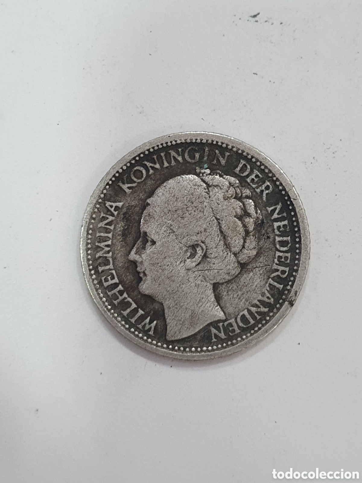 Monedas antiguas de Europa: 1/10 de Gulden. 1944. Plata. Curazao. L46)