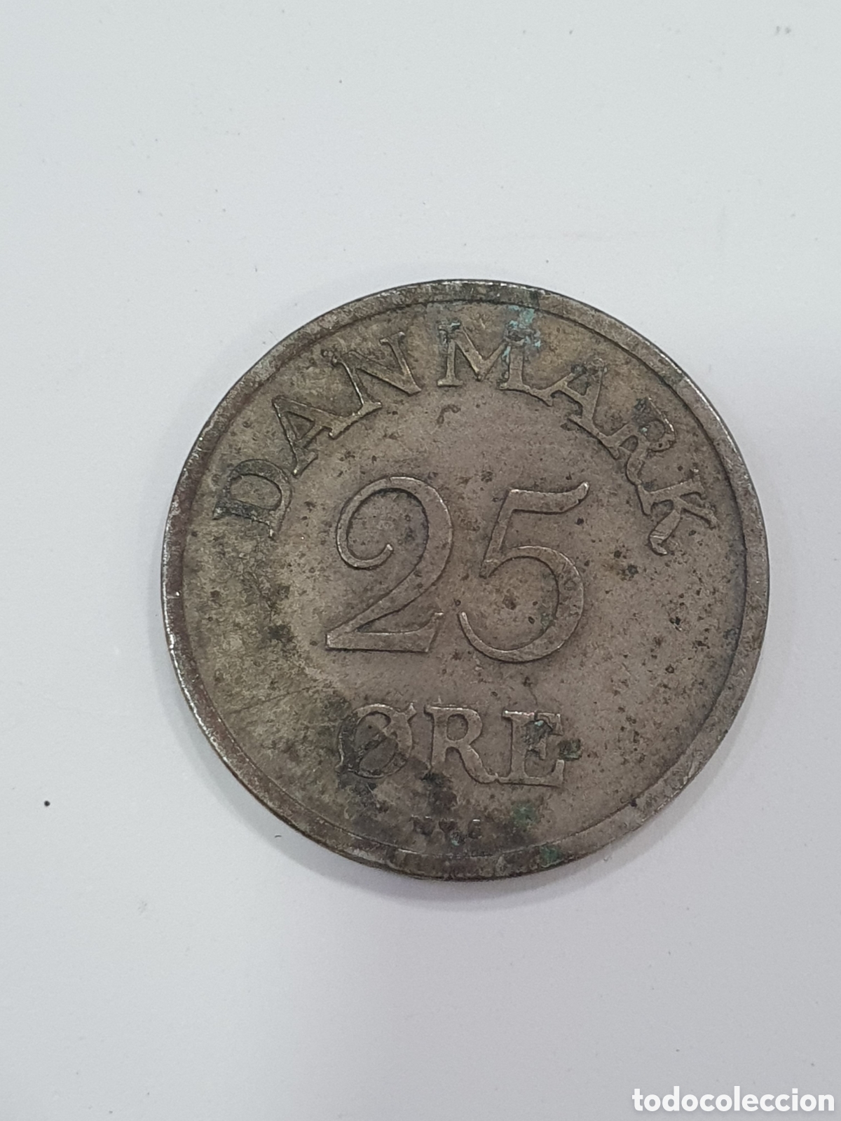 Monedas antiguas de Europa: 25 ORE. Dinamarca. Plata. 1950. (L46)