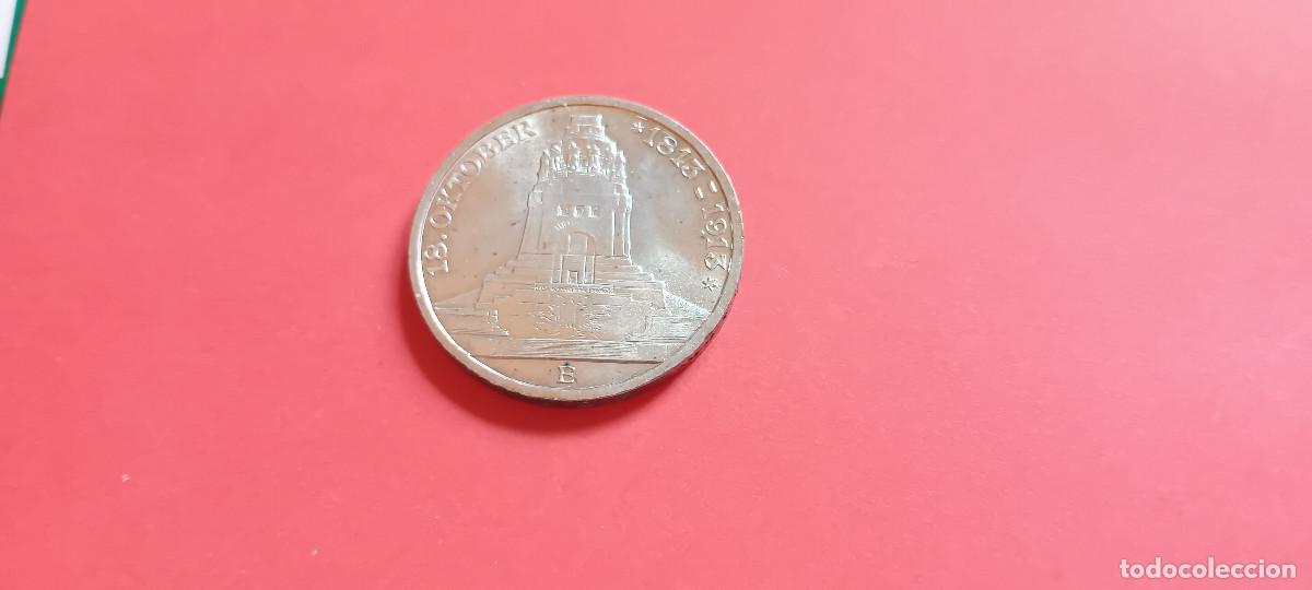 Monedas antiguas de Europa: SAJONIA 3 MARCOS 1913, CENTENARIO BATALLA LEIPZIG