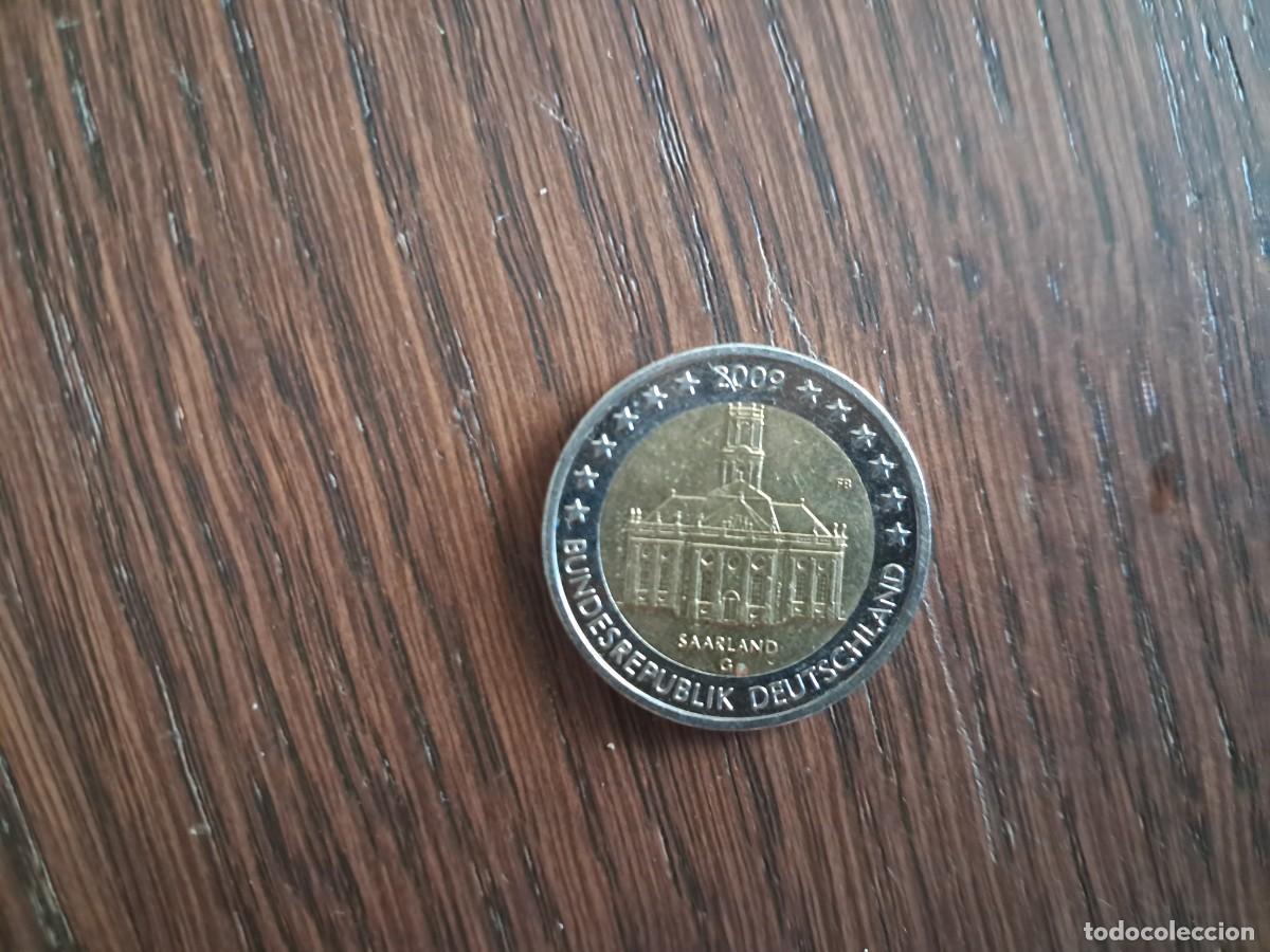 Monedas antiguas de Europa: moneda de 2 euros conmemorativos de Alemania. Saarland. A&ntilde;o 2009 ceca G