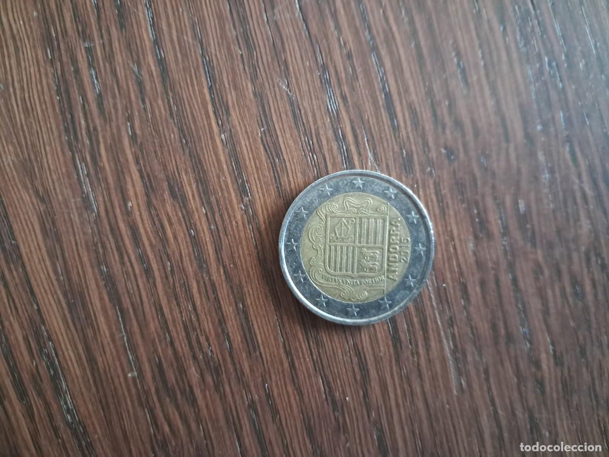 Monedas antiguas de Europa: moneda de 2 euros, Andorra, a&ntilde;o 2015.