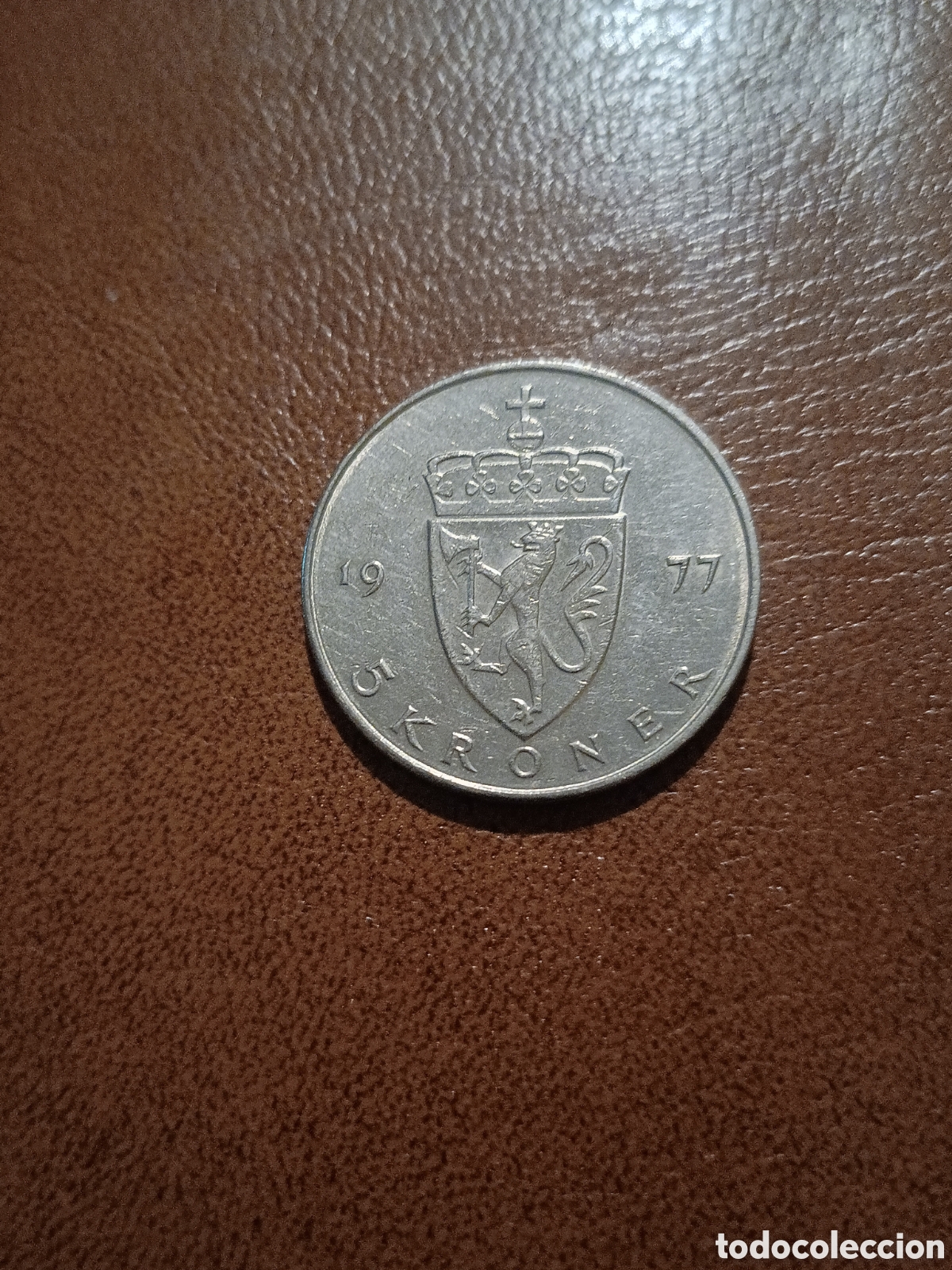 Monedas antiguas de Europa: 5 KRONER DE 1977 - NORUEGA