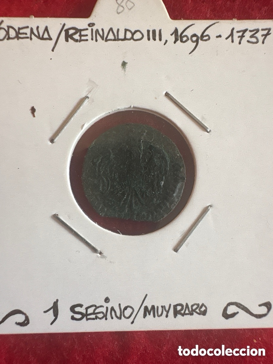 Monete antiche di Europa: Moneda 1 sesino, M&oacute;dena 1696-1737 (A1)