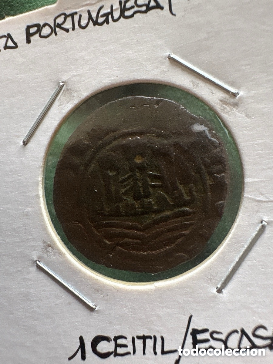 Monete antiche di Europa: Moneda 1/2 Ceitil, Ceuta Portuguesa 1450-1470 escasa (A15)