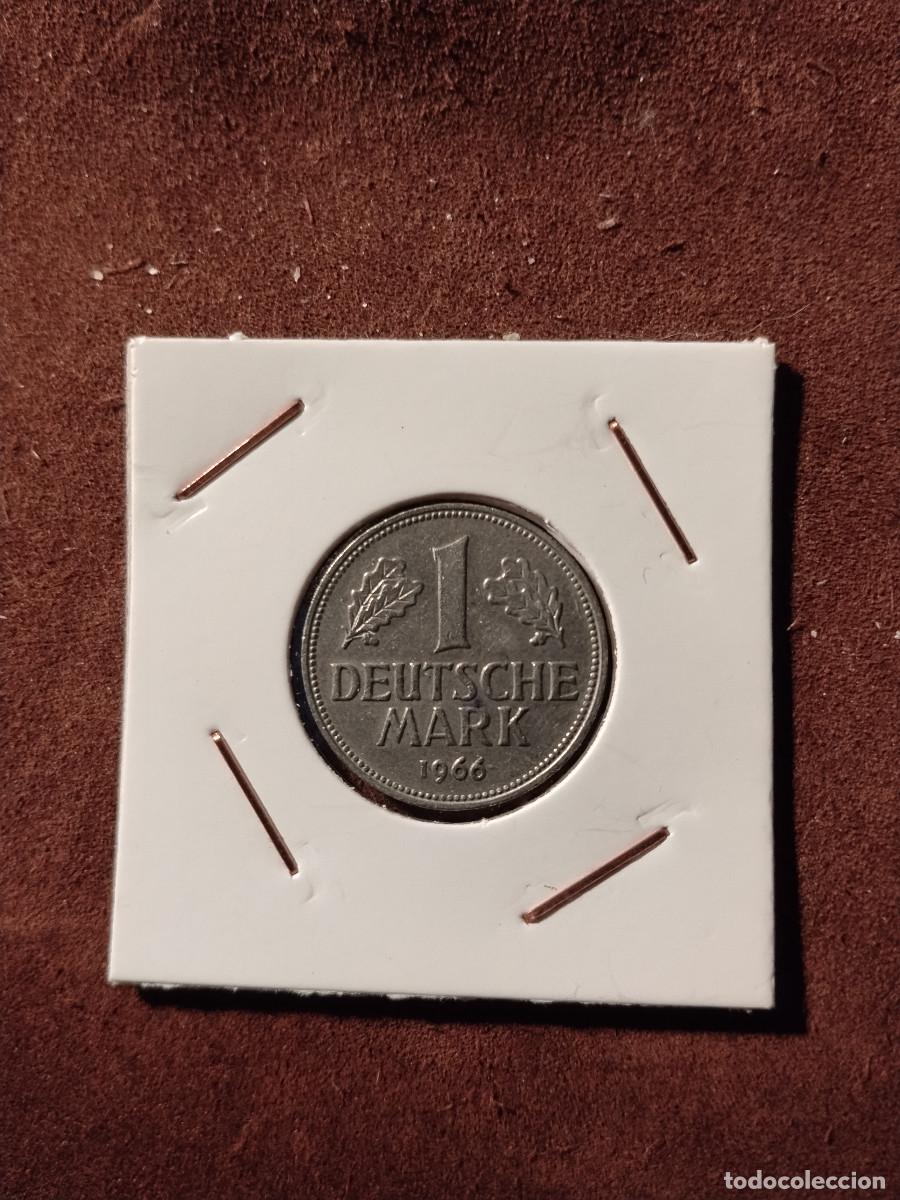 Monedas antiguas de Europa: 1 Deutsche Mark 1966 &ndash; Ceca D &ndash; &Aacute;guila Federal