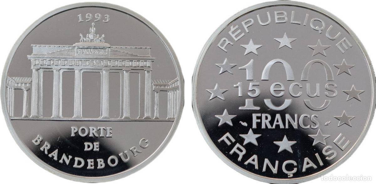 Monedas antiguas de Europa: FRANCE 1993 PORTE DE BRANDEBOURG 100 FRANCS