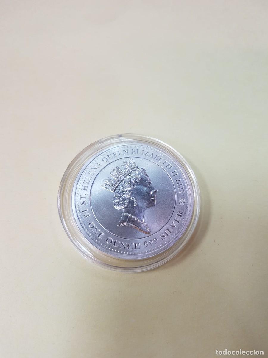 Monedas antiguas de Europa: INGLATERRA- 1 ONZA-PLATA O,999