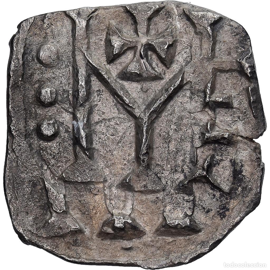 Monedas antiguas de Europa: [#982527] Francia, Denier au M, VIIIth Century, Melle, Plata, EBC, Prou:2839, Belfort:2888