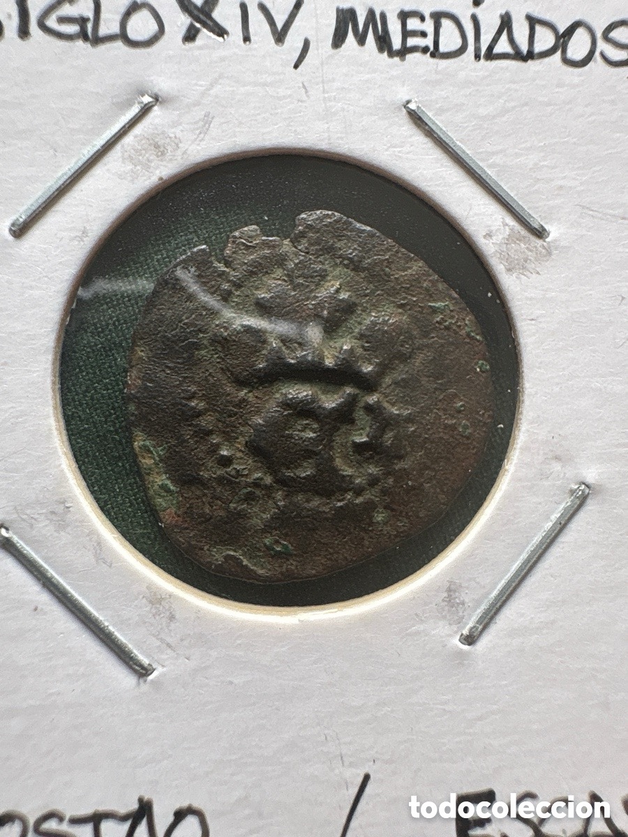 Old Coins of Europe: Moneda 1/2 Tostao, Duarte de Portugal (A15)