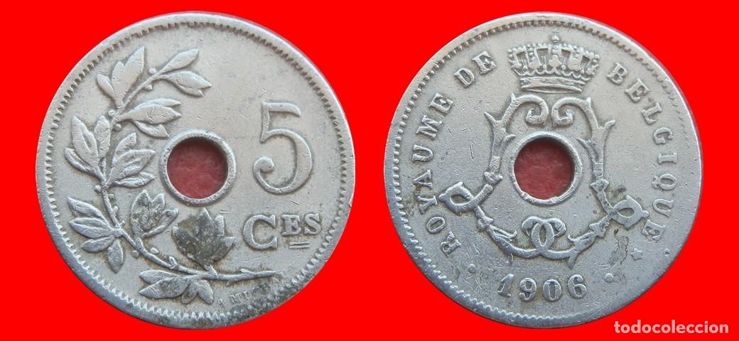 Monedas antiguas de Europa: 5 CENTIMOS 1906 BELGIQUE BELGICA-152228