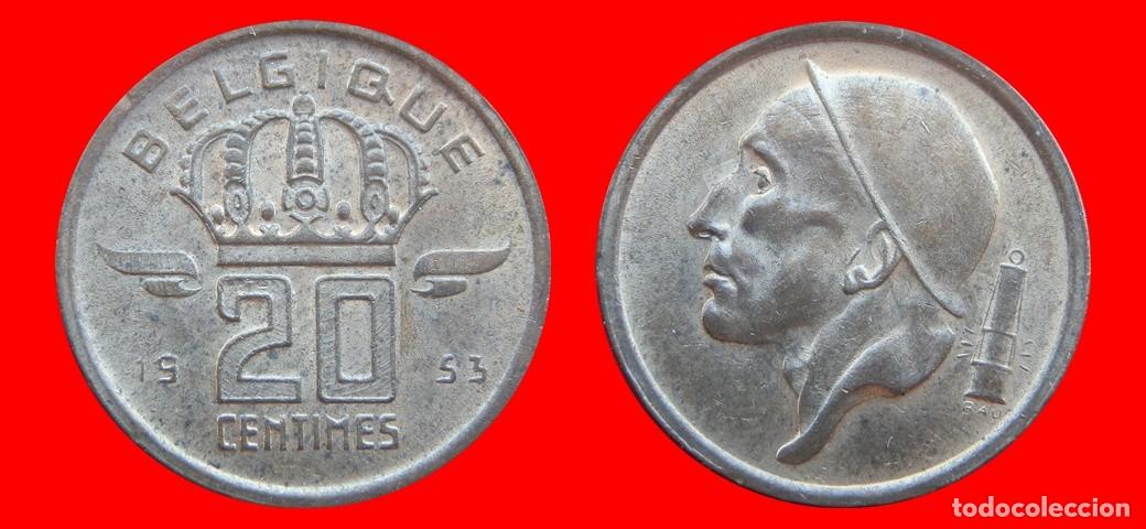Monedas antiguas de Europa: 20 CENTIMOS 1953 BELGIQUE BELGICA-152230