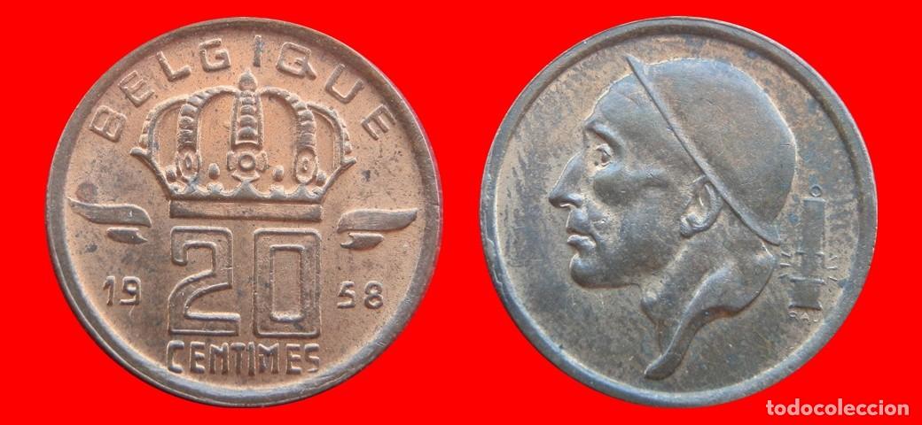 Monedas antiguas de Europa: 20 CENTIMOS 1958 BELGIQUE BELGICA-152232