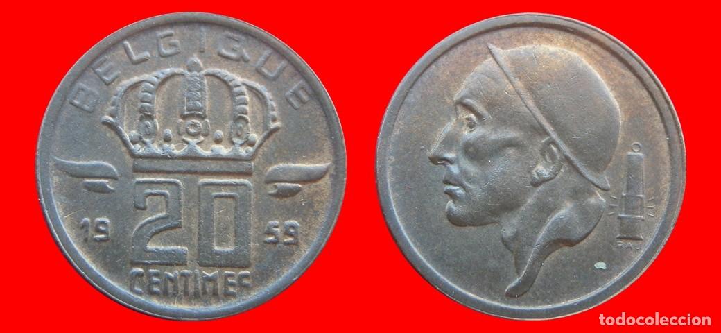 Monedas antiguas de Europa: 20 CENTIMOS 1959 BELGIQUE BELGICA-152233