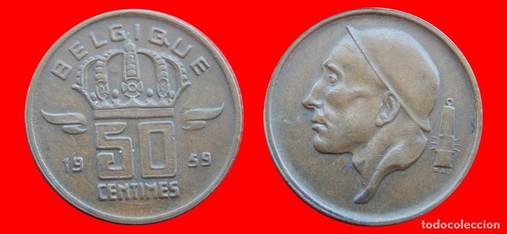 Monedas antiguas de Europa: 50 CENTIMOS 1959 BELGIQUE BELGICA-152241