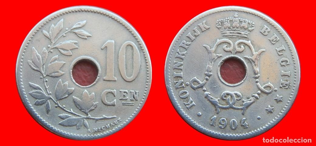 Monedas antiguas de Europa: 10 CENTIMOS 1904 BELGIE BELGICA-152263