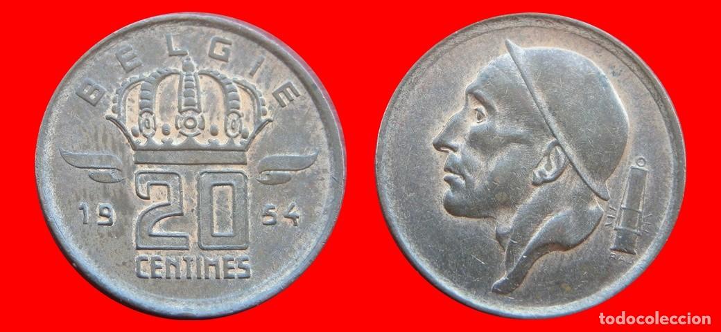 Monedas antiguas de Europa: 20 CENTIMOS 1954 BELGIE BELGICA-152265