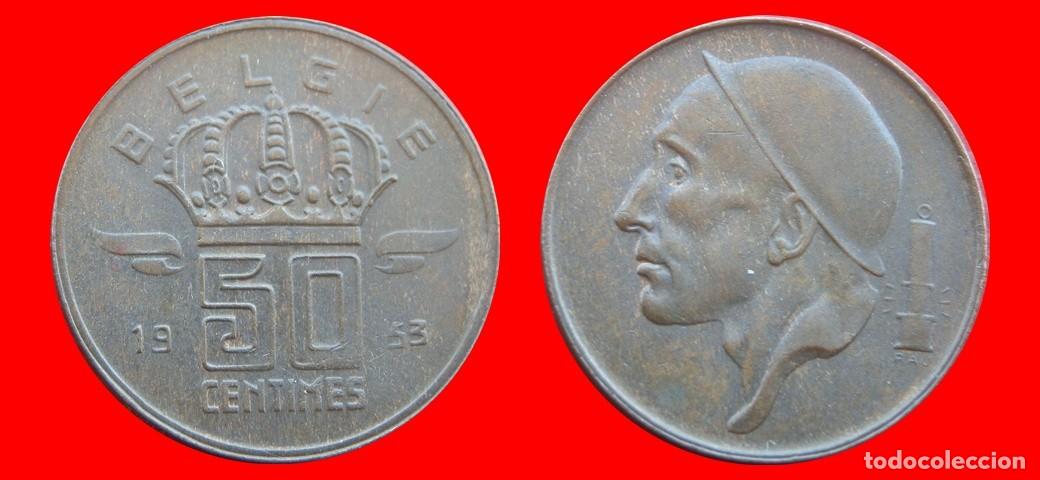 Monedas antiguas de Europa: 50 CENTIMOS 1953 BELGIE BELGICA-152270