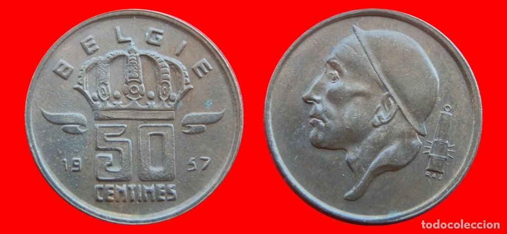Monedas antiguas de Europa: 50 CENTIMOS 1957 BELGIE BELGICA-152272