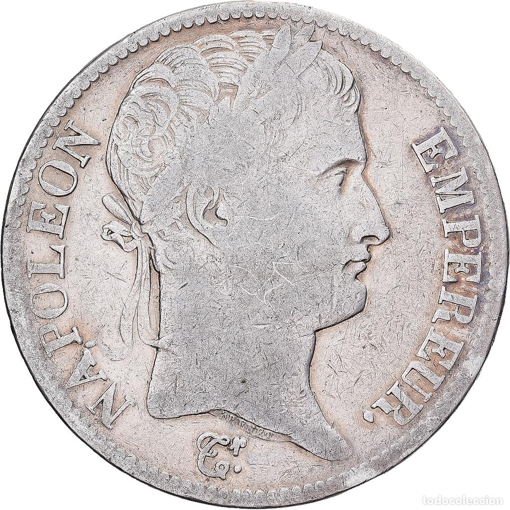 Monedas antiguas de Europa: [#1551571] Francia, Napoleon I, 5 Francs, 1811, Paris, Plata, BC+, Gadoury:584, KM:694.1