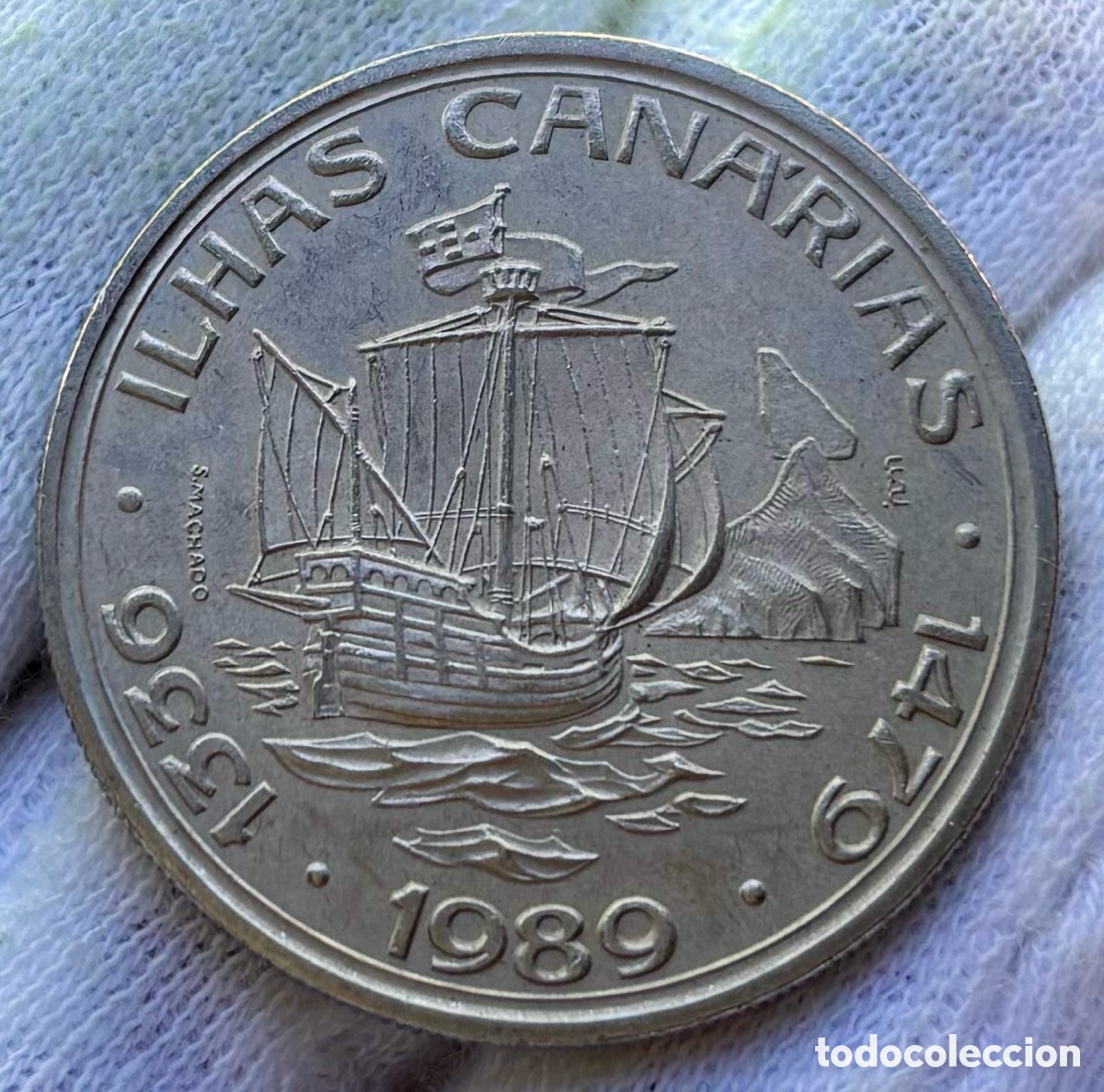 Monedas antiguas de Europa: Moneda PORTUGAL 100 Escudos 1989 Islas Canarias