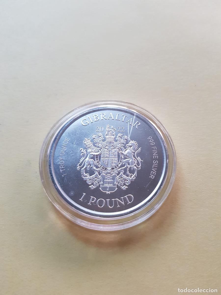 Monedas antiguas de Europa: GIBRALTAR-1 LIBRA-2022- 1 ONZA PLATA 0,999