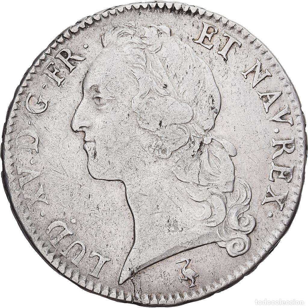 Monedas antiguas de Europa: [#1551637] Francia, Louis XV, &Eacute;cu au bandeau, 1757, Paris, 2&eacute;me sem., Plata, MBC