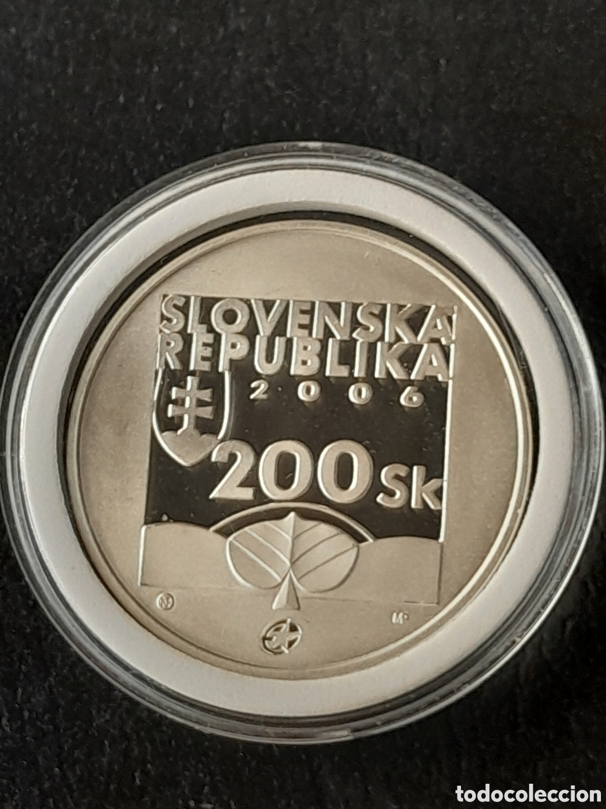 Monedas antiguas de Europa: Eslovaquia, 200 coronas 2006 proof, karol kuzmany. Plata