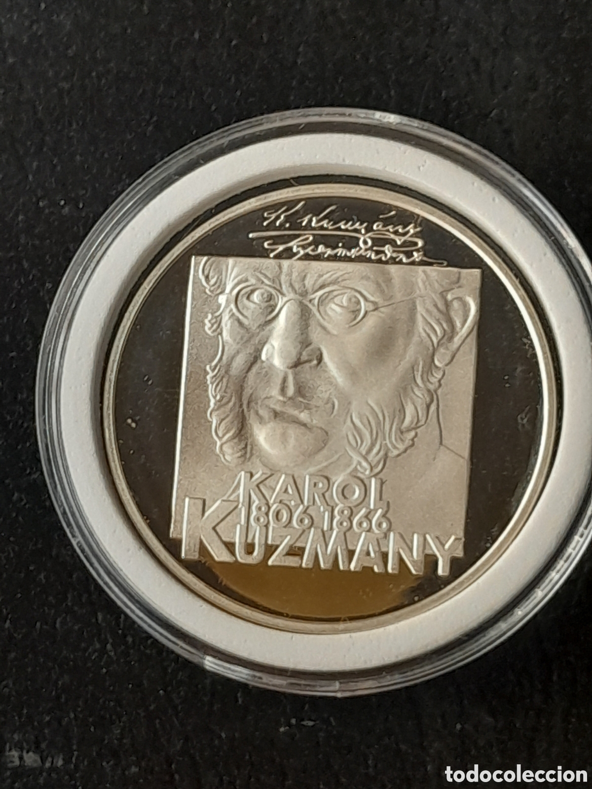 Monedas antiguas de Europa: Eslovaquia 2006, moneda 200 coronas plata proof, silver coin, monnaie argent, karol kuzmany