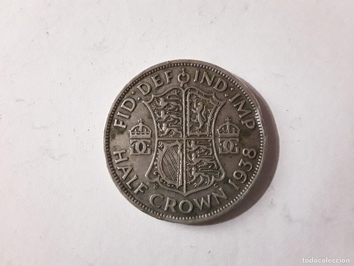 Alte M&uuml;nzen aus Europa: INGLATERRA - HALF CROWN DE PLATA A&Ntilde;O 1938.