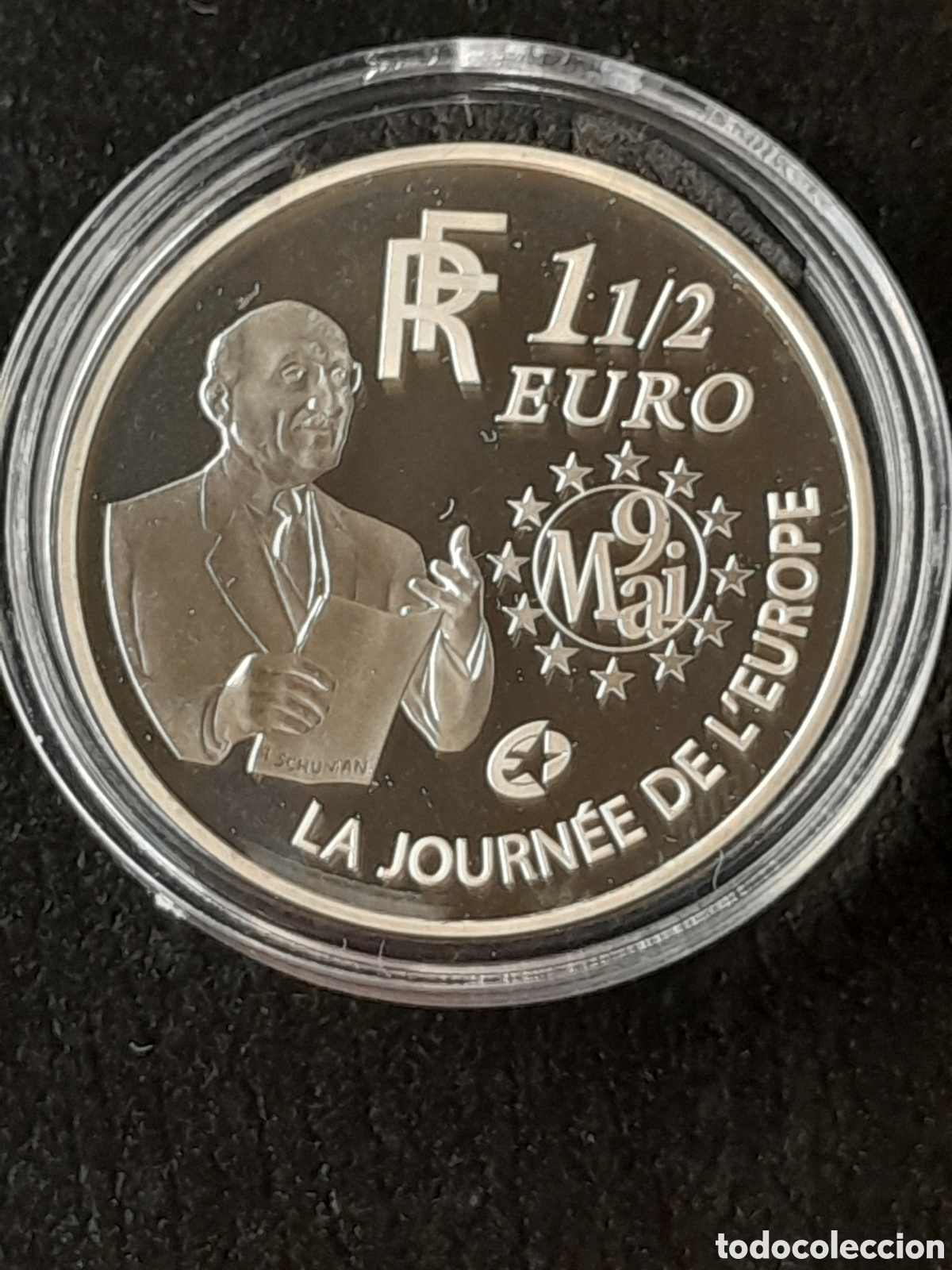 Monedas antiguas de Europa: Francia 2006, moneda plata 1 1/2 euros, monnaie argent,