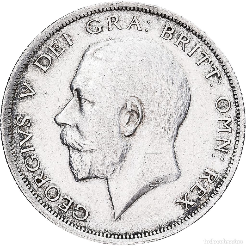 Monedas antiguas de Europa: [#1551613] Gran Breta&ntilde;a, George V, 1/2 Crown, 1919, Plata, MBC+, KM:818.1