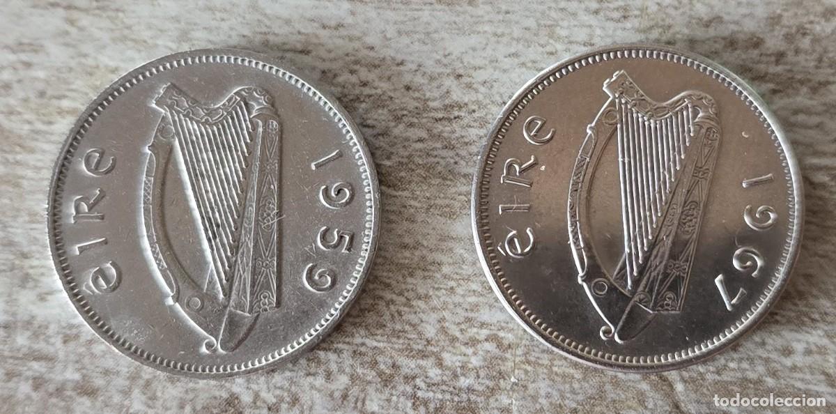Alte M&uuml;nzen aus Europa: 2 MONEDAS DE IRLANDA 1959 / 67 - 6 PENCE