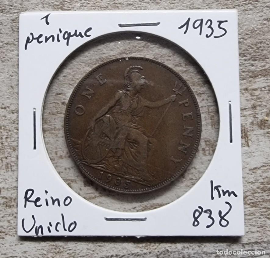 Monnaies anciennes de Europe: MONEDA DE GRAN BRETA&Ntilde;A 1935 - 1 PENIQUE - MONEDA ENCARTONADA