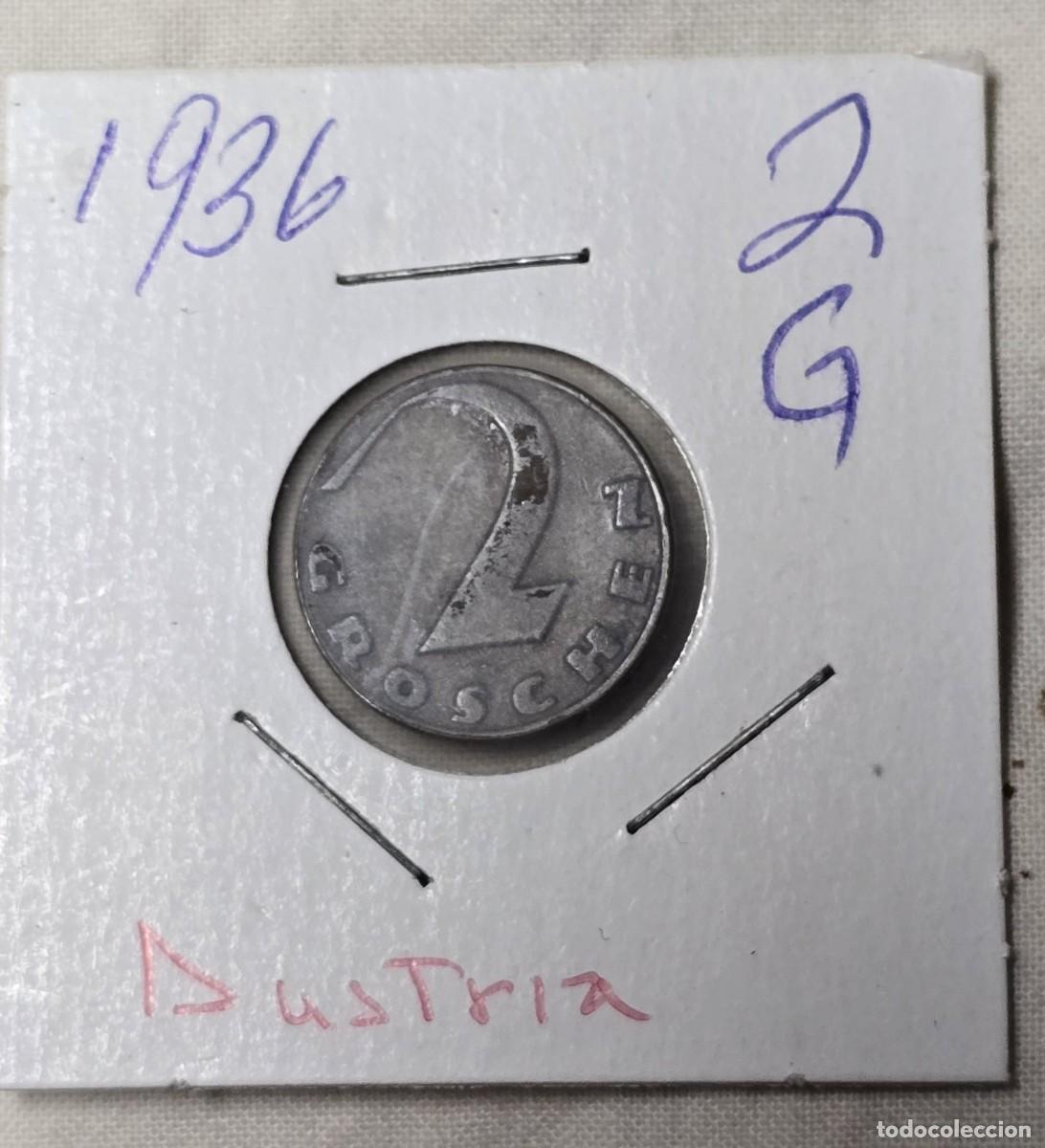 Monedas antiguas de Europa: MONEDA DE AUSTRIA 1936 . 2 GROSCHEN - MONEDA ENCARTONADA