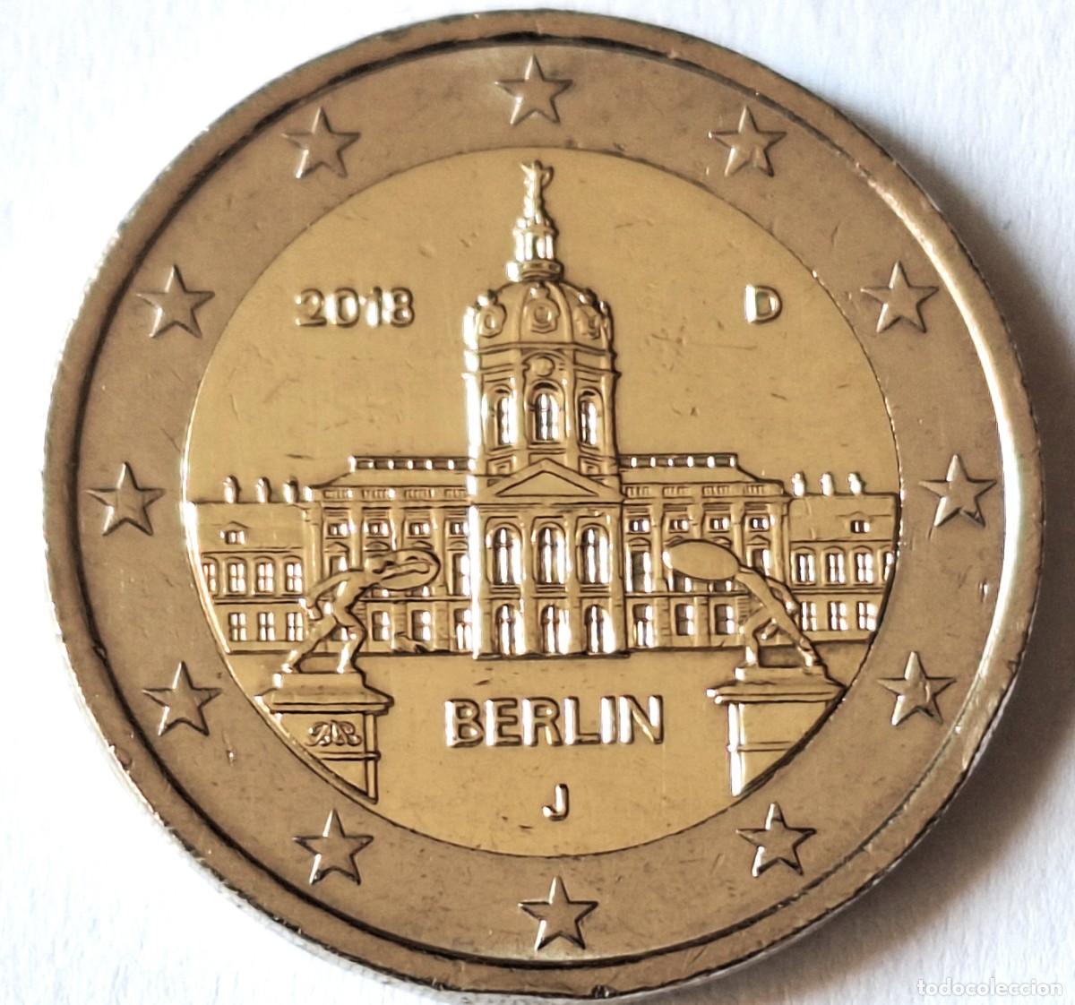 Monedas antiguas de Europa: ALEMANIA MONEDA 2 EUROS CONMEMORATIVA 2018 - BERLIN - CECA &rdquo; J &rdquo; - BIEN CONSERVADA