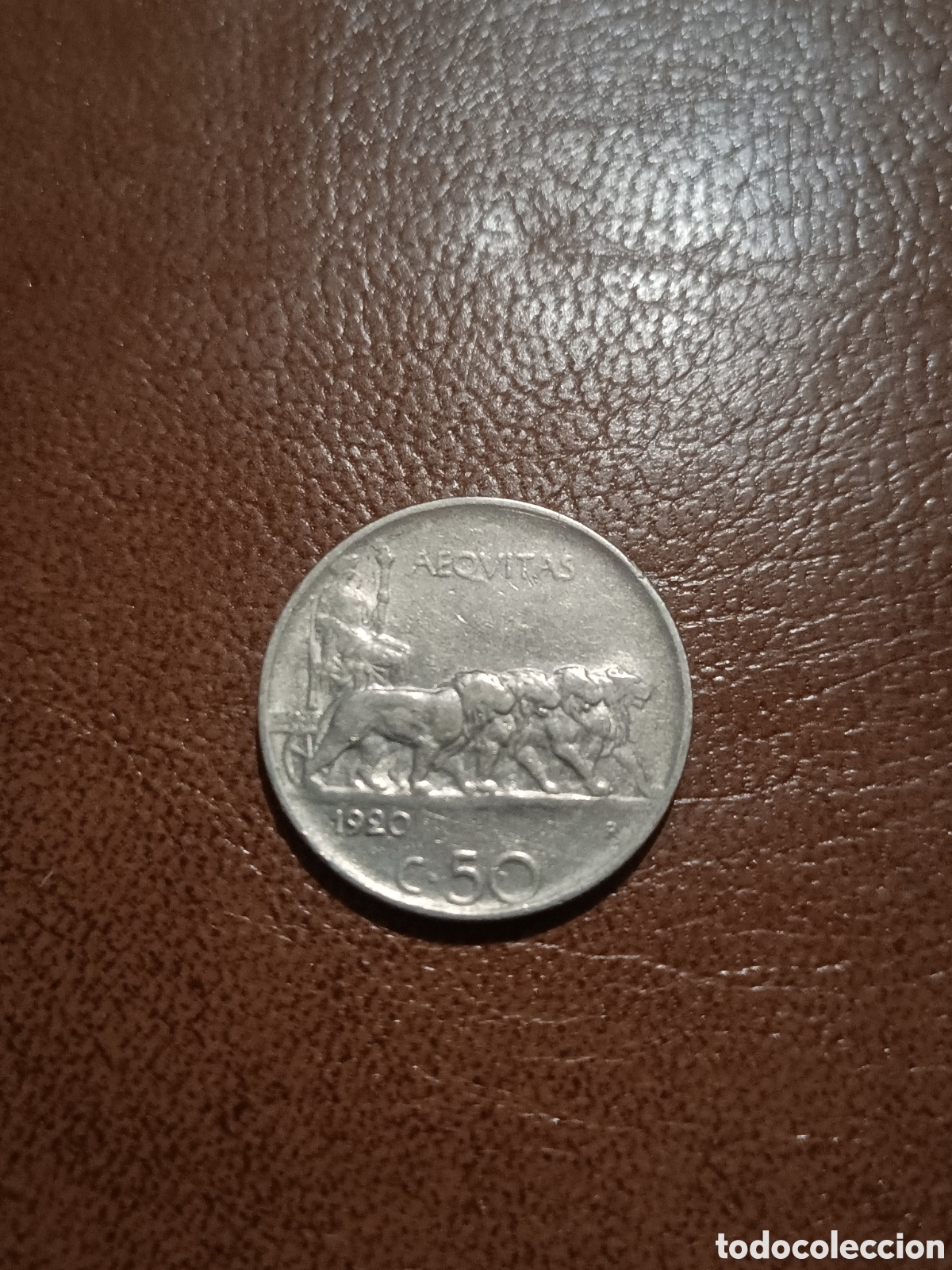 Monedas antiguas de Europa: 50 CENTESIMI 1920 - ITALIA
