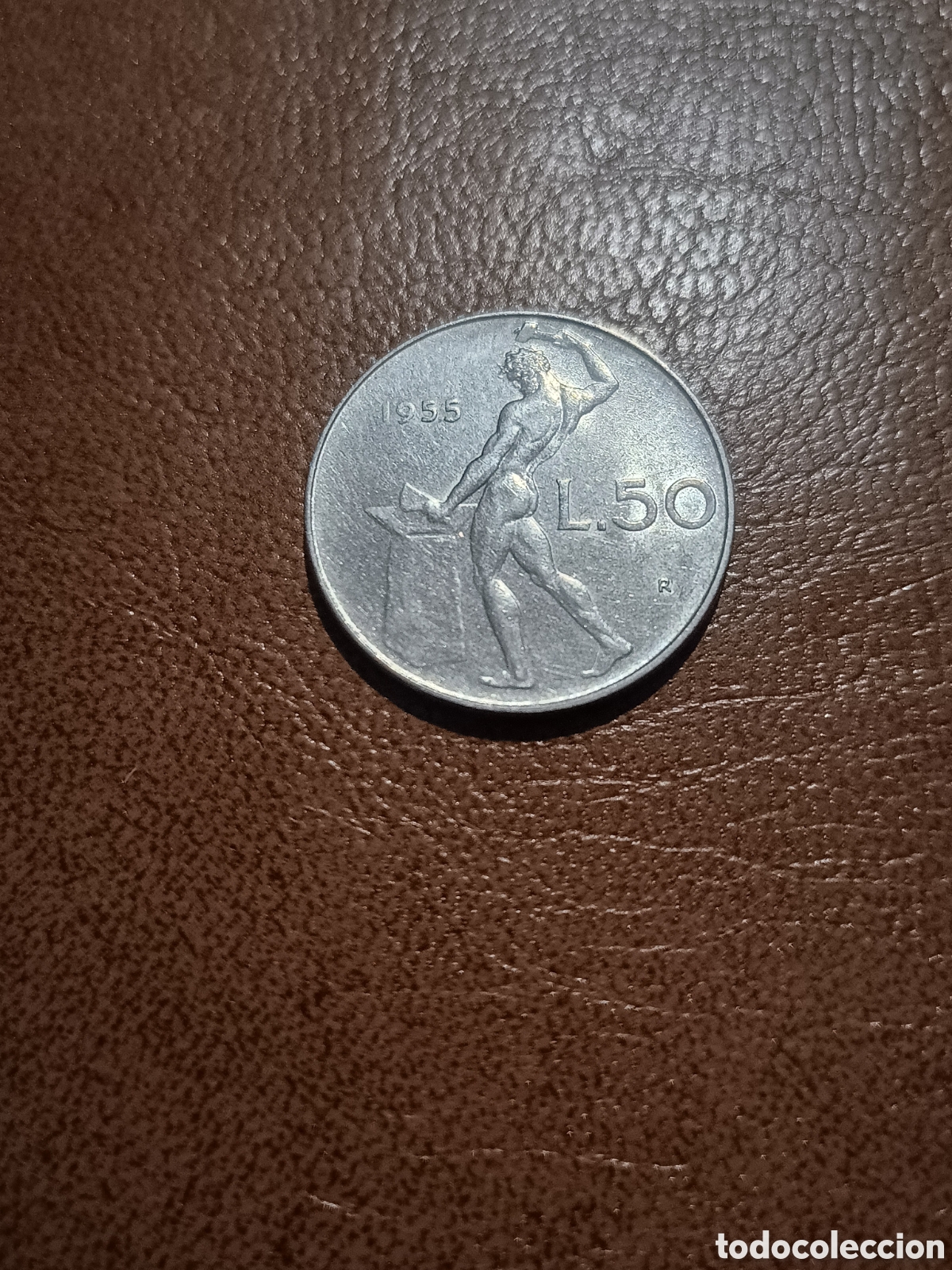 Monedas antiguas de Europa: 50 LIRAS 1955 - ITALIA