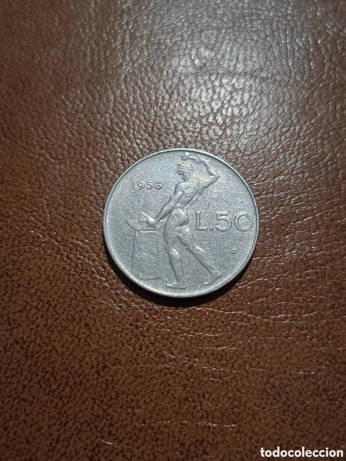 Monedas antiguas de Europa: 50 LIRAS 1956 - ITALIA