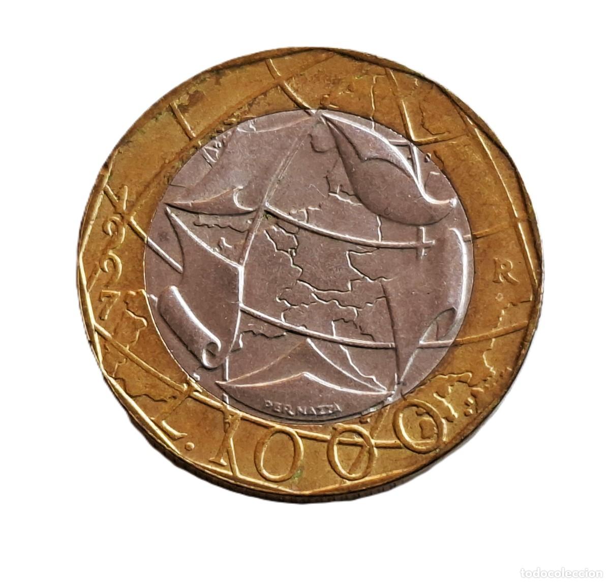 Moedas antigas da Europa: ITALIA 1000 LIRE 1997