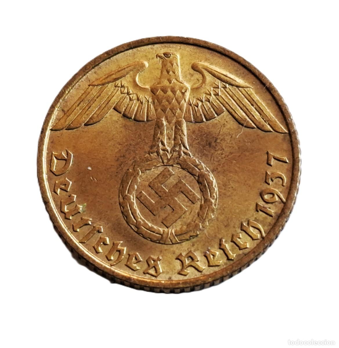 Old Coins of Europe: ALEMANIA NAZI - 5 REICHSPFENNIG 1937