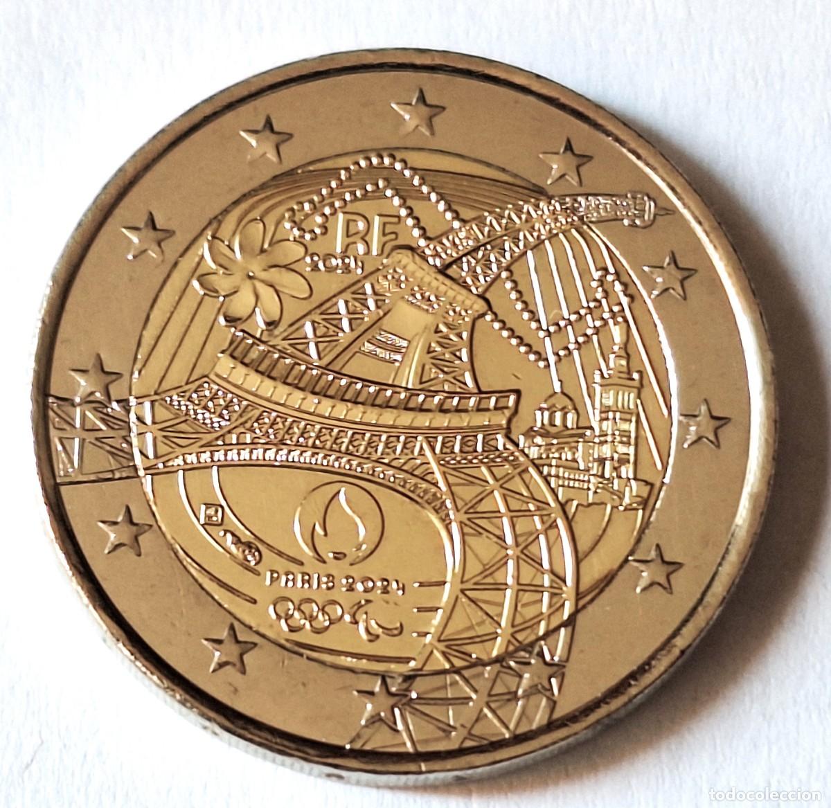 Monedas antiguas de Europa: FRANCIA - MONEDA CONMEMORATIVA DE 2 EUROS DEL A&Ntilde;O 2024 - J. PARALIMPICOS TORRE EIFFEL - MBC