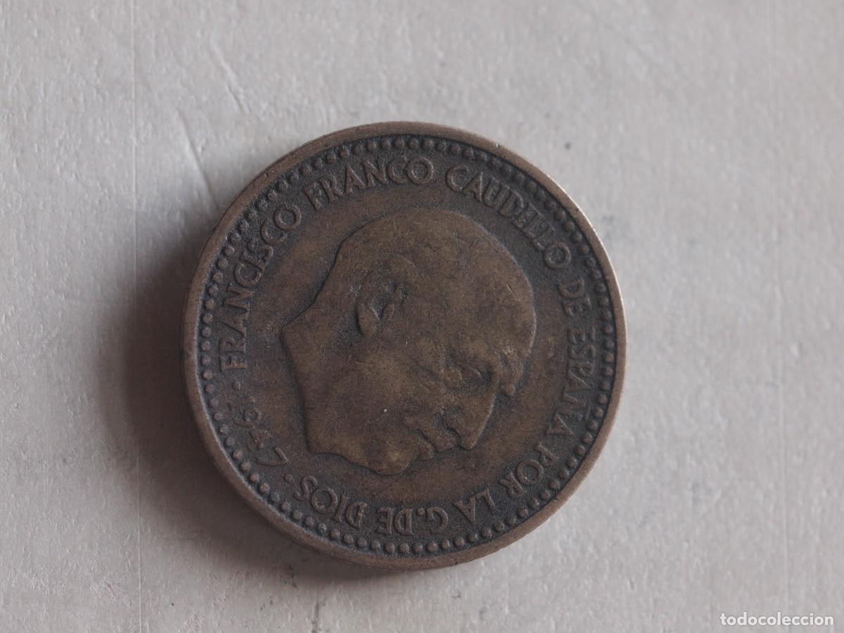 Monedas antiguas de Europa: MONEDA DE 1 PESETA DE 1947 ESTRELLA 51