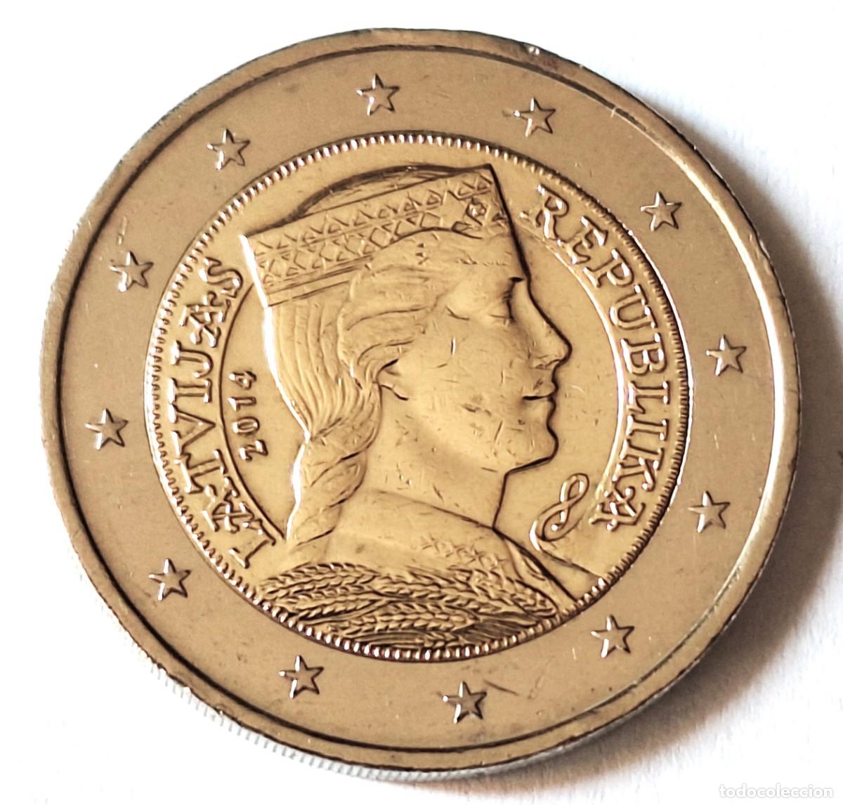 Monedas antiguas de Europa: REPUBLICA DE LETONIA - MONEDA DE 2 EUROS DEL A&Ntilde;O 2014 - BIEN CONSERVADA
