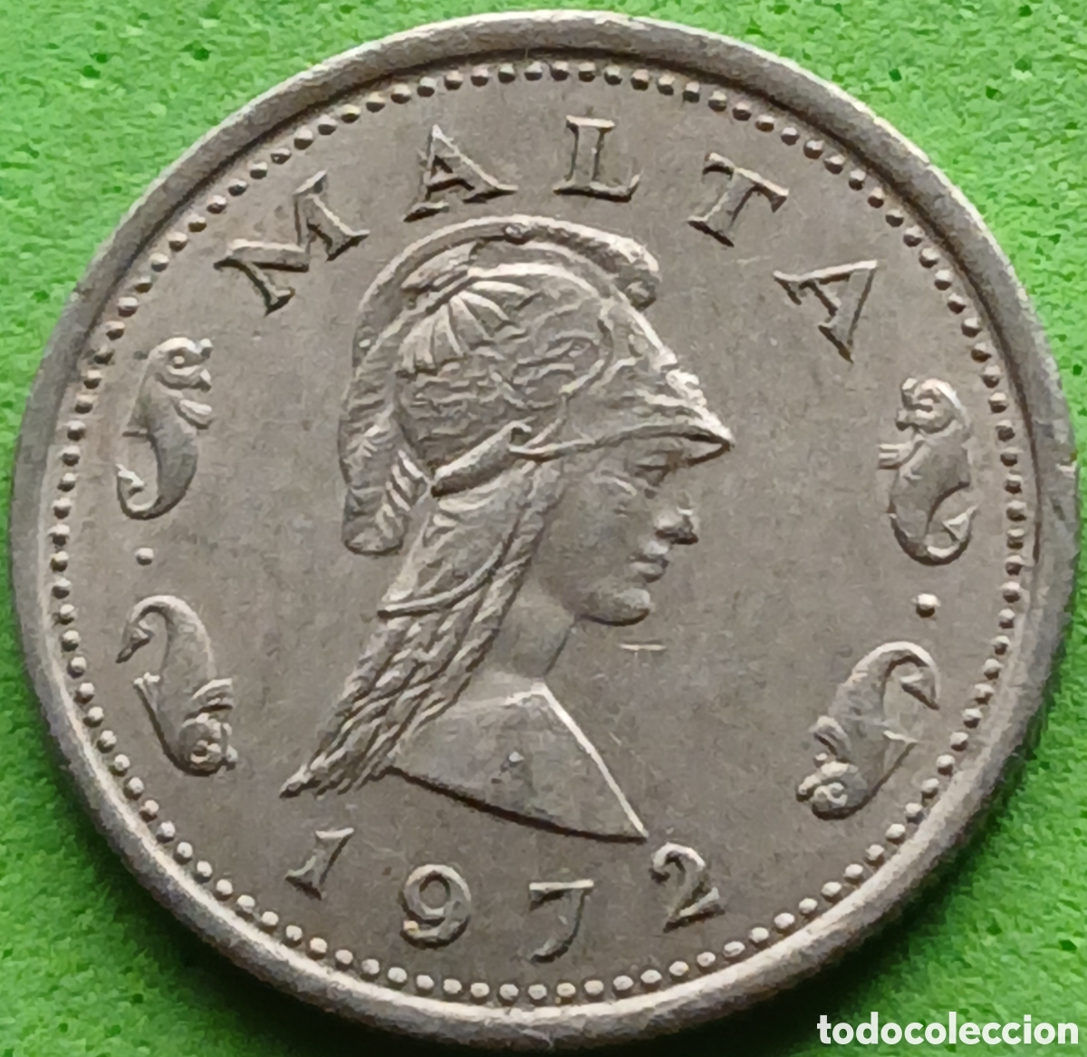 Monedas antiguas de Europa: Malta 2 cents 1972 km#9