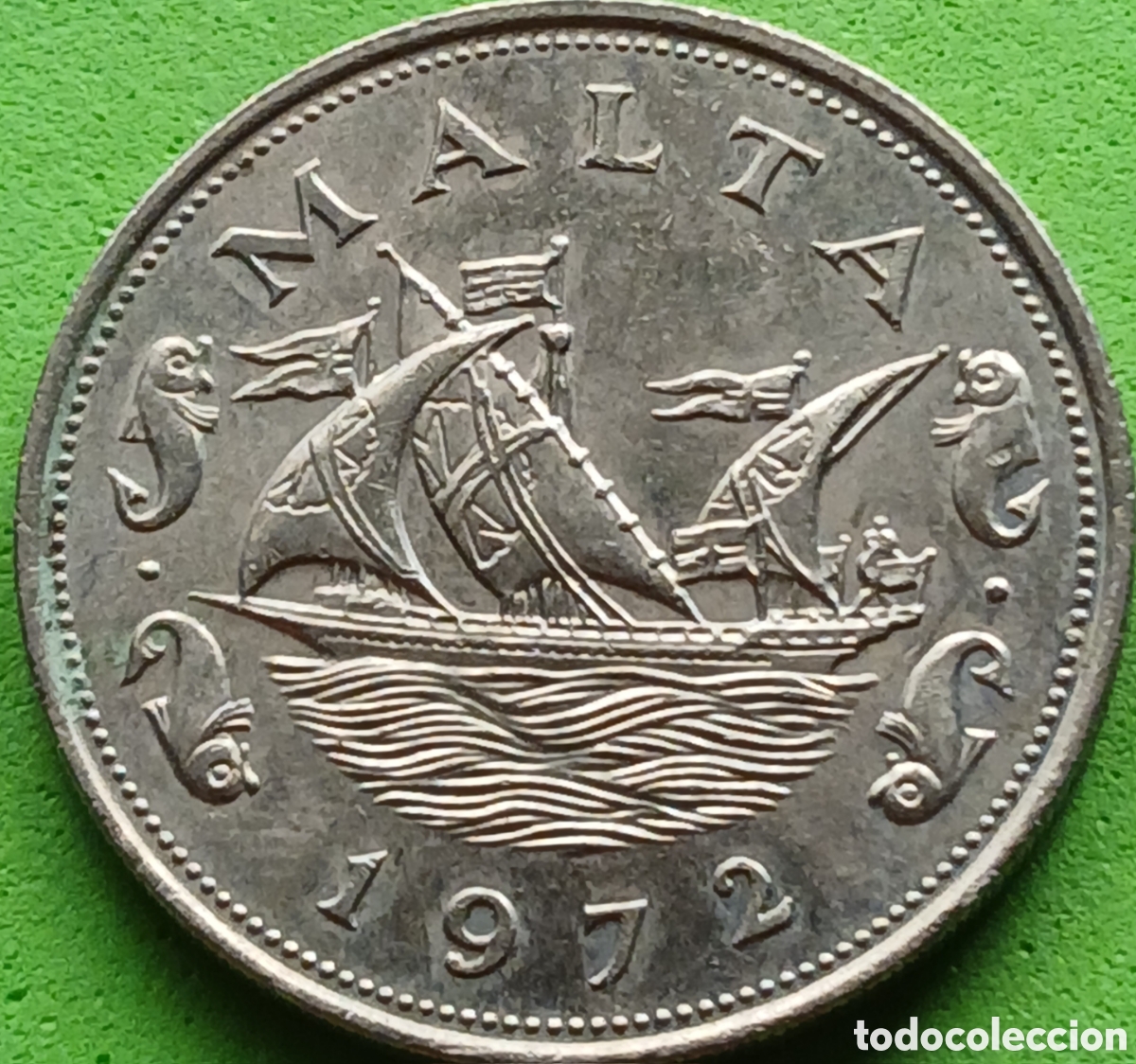 Monedas antiguas de Europa: Malta 10 cents 1972 km#11