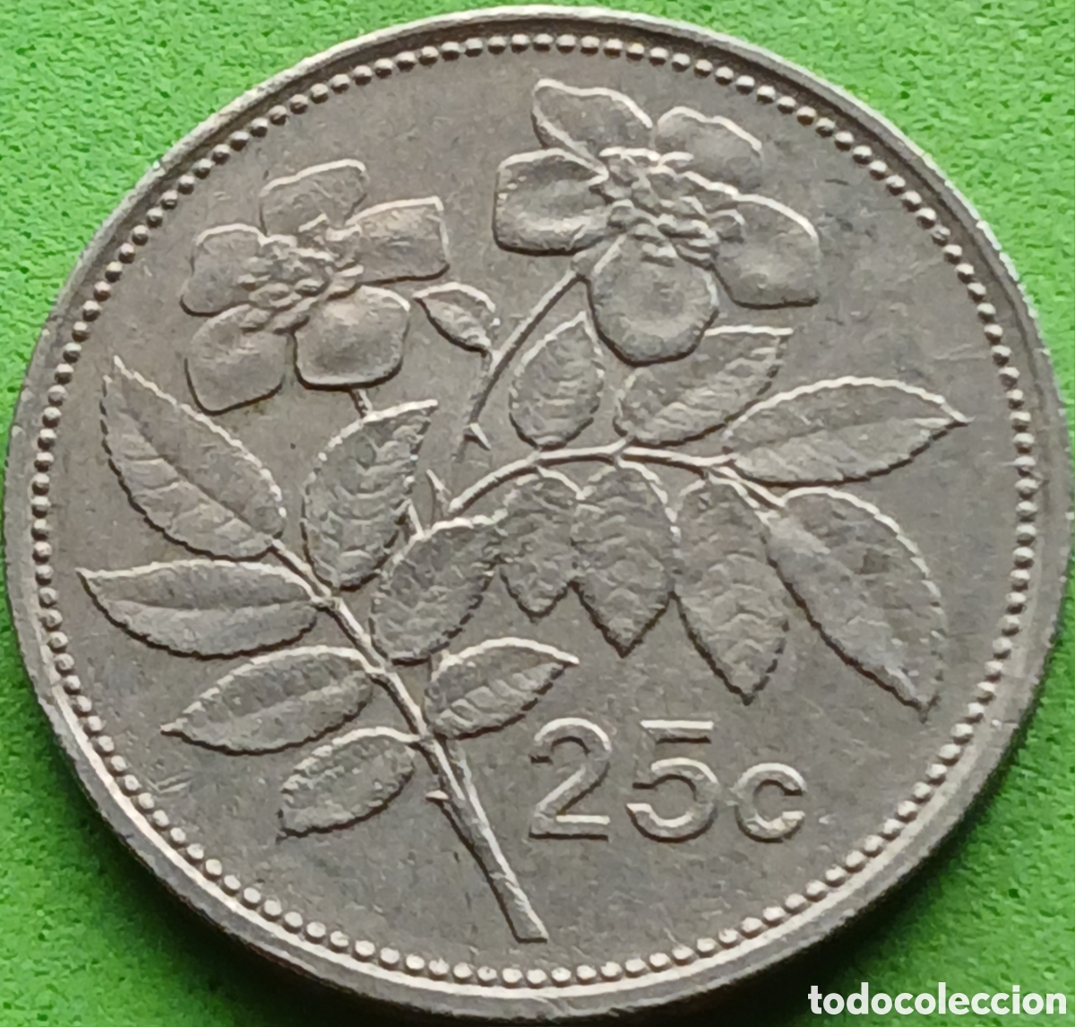 Monedas antiguas de Europa: Malta 25 cents 1998 km#97